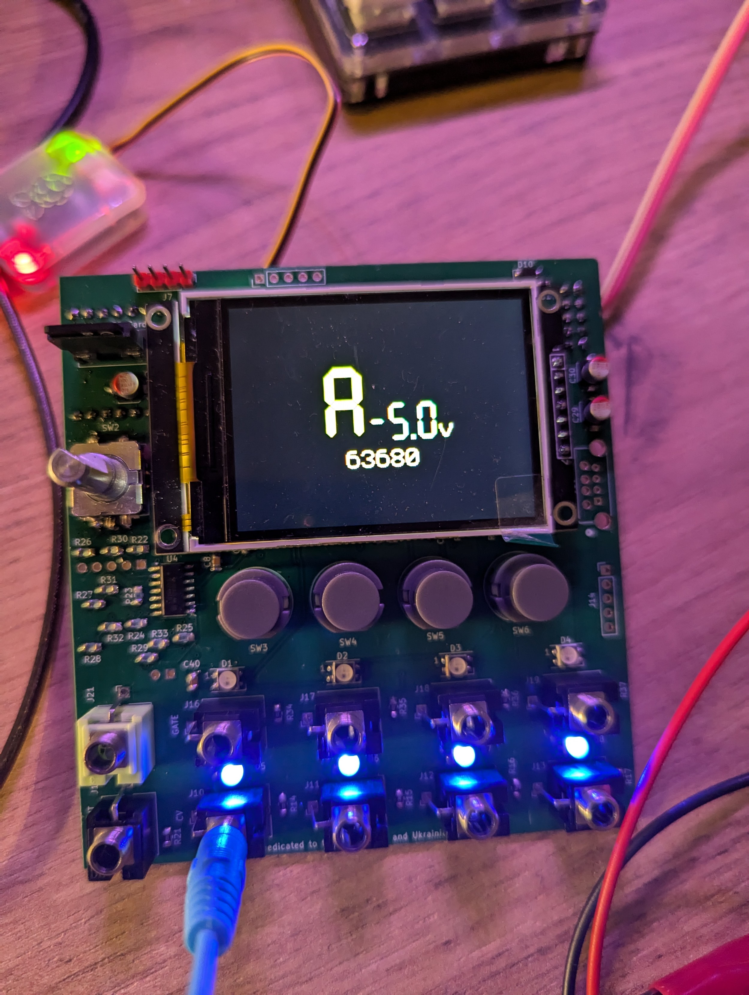 Photo of PCB with components